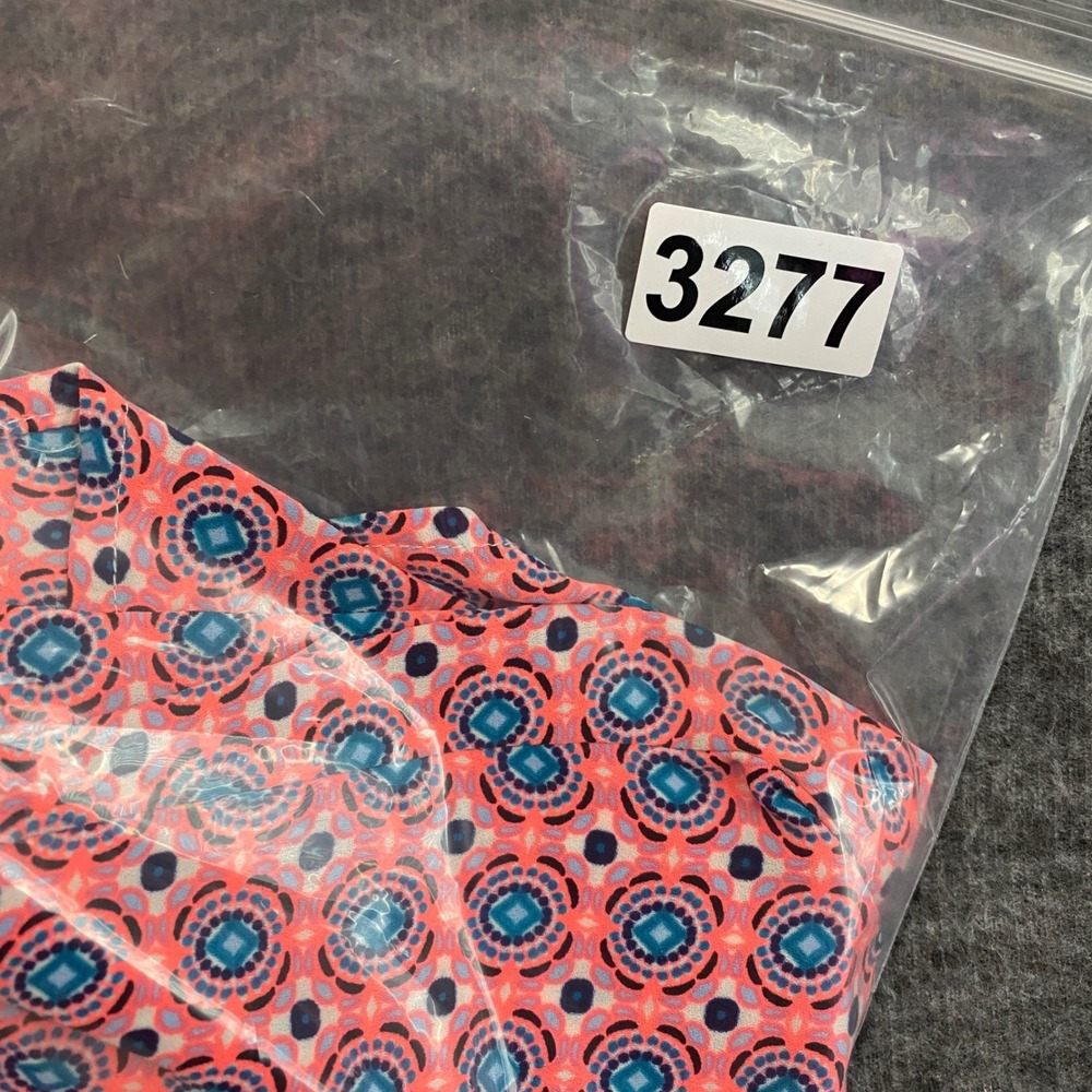 Express The Portofino Shirt Womens S Pink Blue Slim Fit Roll Tab Pockets Office - Picture 10 of 10